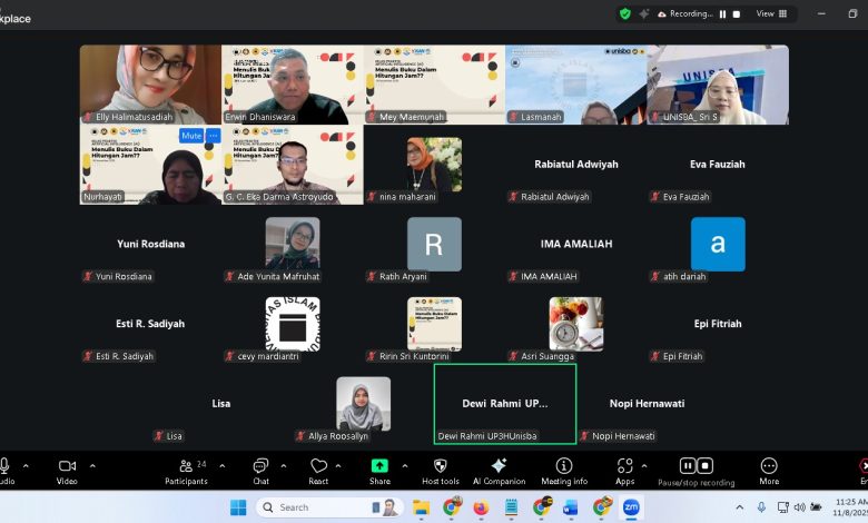 Dosen FEB Unisba Antusias Beradaptasi dengan Transformasi Digital Penulisan Akademik