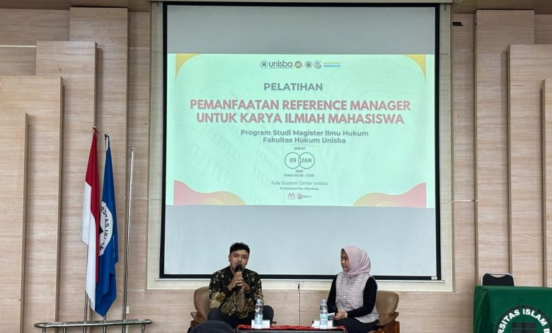 Perkuat Mutu Publikasi Ilmiah Mahasiswa, MIH FH Unisba Adakan Pelatihan Reference Manager