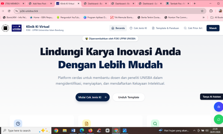 KI Virtual LPPM Unisba Dorong Perlindungan Inovasi Akademik Secara Digital