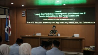 Ta’aruf PSPPA Angkatan IX Unisba, Rektor Tekankan Lahirnya Apoteker Profesional dan Berakhlak Islami